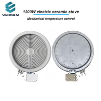 Plaque chauffante électrique en céramique 12/13CM pour cuisinière Élément chauffant à surface rayonnante Pièces de chauffage élémentaire radiant