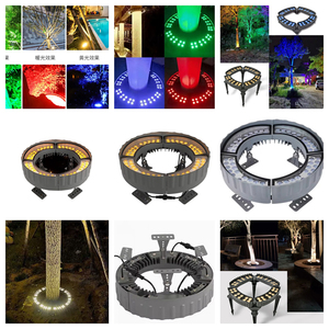 Lampada LED RGB DMX512 IP67 AC/DC <span class=keywords><strong>per</strong></span> Esterni, Corpo in Alluminio, Illuminazione ad Anello <span class=keywords><strong>per</strong></span> <span class=keywords><strong>Alberi</strong></span> e Giardini - Product Image 2