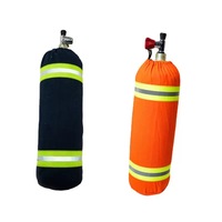 Housse de protection pour bouteille de gaz SCBA en coton ignifuge avec logo personnalisé, 6,8 L 9 L, sac réfléchissant ignifuge pour les secours des pompiers