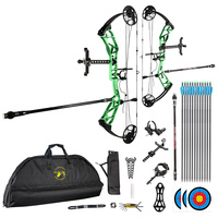 Paket Busur dan Anak Panah Topoint Archery T1 Target Compound untuk Busur Panahan Kompetisi, Busur Berburu dengan Riser CNC Milling, OEM/ODM