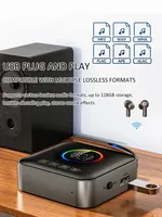 Émetteur et récepteur audio FM USB 3,5 mm AUX RCA stéréo HIFI avec affichage LED et micro, adaptateur sans fil