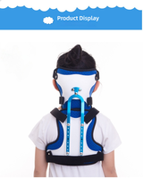 Attelles orthopédiques réglables pour le cou et la poitrine des enfants - Matériaux métalliques et TPE de haute qualité, utilisation hospitalière, design portable
