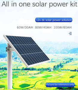 ชุดโซลาร์เซลล์แบบโมโนคริสตัลไลน์ 150W พร้อมเสาติดตั้ง แบตเตอรี่ลิเธียม 12V 80Ah ระบบจ่ายไฟ กันน้ำ IP65 พร้อมระบบตรวจสอบ - Product Image 6