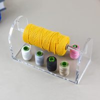 H091 Organisateur de fil métallique avec crochets, grand support de rangement pour couture, quilting, broderie et bijoux