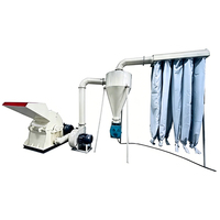 Broyeur de bois robuste à amorçage automatique - Double alimentation pour souches d'arbres et bûches de bambou