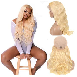 130% Densité 13x4 Blonde Longue Dentelle Frontale Perruques Pas Cher Prix <span class=keywords><strong>Cheveux</strong></span> Brésiliens Transparent Femmes - Product Image 6