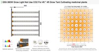 Lampe de culture LED à spectre complet G50 360W, séparable, à branchement rapide, pour la floraison et la croissance végative, semis et culture en intérieur