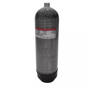 Tanque de aire comprimido de oxígeno de 9L, cilindro de fibra de carbono de alta presión, 4500PSI, para bomberos, gran oferta - Product Image 1
