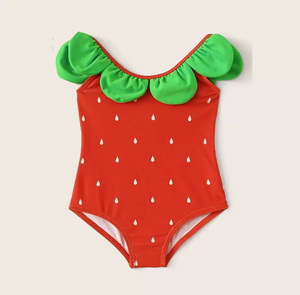 Vente flash : maillots de bain pour filles, mignons, grande taille, personnalisables, imprimés floraux, en spandex/polyester, couleur personnalisée - Product Image 1