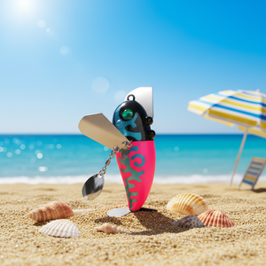 Leurre flottant <span class=keywords><strong>de</strong></span> surface Popper 70mm 20g avec ailettes métalliques en ABS, leurre dur artificiel pour eau salée et rivière, pour bar, saumon - Product Image 4