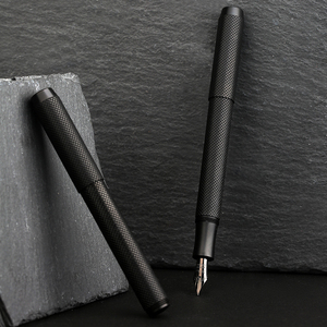 Delike-HUNYUAN Black Knight penna stilografica interamente in rame Ming-tip small art-point student penna per <span class=keywords><strong>calligrafia</strong></span> per scrittura per adulti made in China - Product Image 4