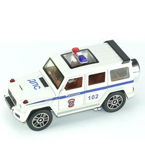 Venta Caliente, Modelo de Auto de Policía Rusa a Escala 1:24, de Alta Simulación, con Retroceso, G63, Vehículos de Juguete Fundidos a Presión - Product Image 1