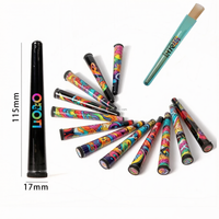 Bocaux de rangement étanches en plastique coniques de 115 mm pour cigarettes pré-roulées, tubes à cigarettes pré-roulées, pour magasins de tabac