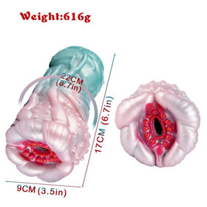 Alat Masturbasi Silikon Bentuk Vagina Satu Lubang untuk Latihan Penis Pria, Cup Masturbasi Vagina, Mainan Seks - Product Image 6