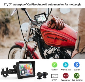 Monitor DVR de <span class=keywords><strong>5</strong></span> <span class=keywords><strong>Pulgadas</strong></span> para Motocicletas, Impermeable, con Doble Cámara, Bluetooth, WiFi 5G, Pantalla Táctil, CarPlay, Android Auto, Cámara de Reversa - Product Image 6