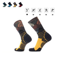 Chaussettes de sport personnalisées en tissu éponge mi-mollet résistantes à l'usure pour le cyclisme, la course à pied, le fitness et les activités de plein air