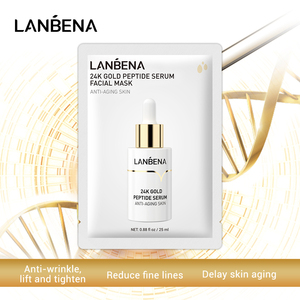 เซรั่มทองคำ 24K เปปไทด์ LANBENA ผลิตภัณฑ์สั่งทำพิเศษ ช่วยลดเลือนริ้วรอย ต่อต้านริ้วรอย ฟื้นฟูผิวกระจ่างใส มาส์กหน้า - Product Image 2