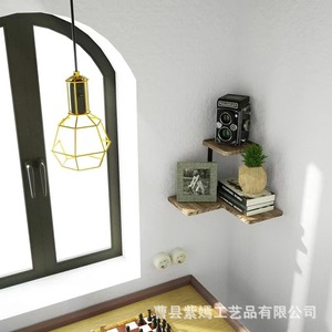 <b>Wall</b> Mounted Shelf 3 Tier Corner Storage For Plants Books And Decor Rectangle Multipurpose <b>Display</b> Rack - Product Image 4