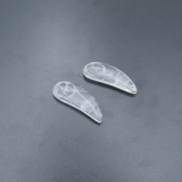 Cuillère Guasha en cristal blanc miniature, fabriquée à la main, fonction musicale, pour réduire les poches et les rides – Vente directe usine |   Faible