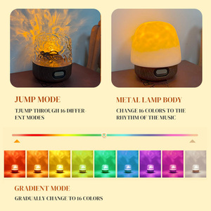 2025 New Vòng Aurora Đèn Phía Bắc Dương Sóng Chiếu 2in1 Nước Gợn Ánh Sáng Ban Đêm Với Bluetooth Loa Điều Khiển Từ Xa - Product Image 2