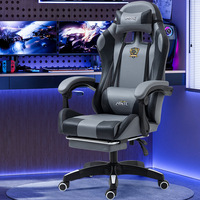 Fauteuil Gaming Ergonomique et Réglable avec Repose-Pieds, Dossier Haut, Logo Personnalisé, Fauteuil de Bureau de Course