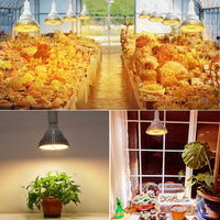 Ampoule de plante 150 LED E26/E27 Socket Grow Lamp pour plantes d'intérieur Hydroponique Garden Greenhouse Succulent Veg Flower