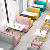 Mobilier de luxe nordique léger ensemble de restaurant en bois massif table à manger en marbre chaises de salle à manger mobilier de café personnalisé confortable