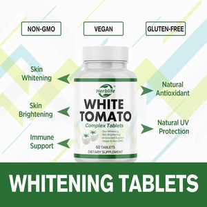 Compléments alimentaires à base de cristal de tomate naturel OEM ODM, très demandés, comprimés d'extrait de tomate blanche pour éclaircir et blanchir la peau - Product Image 2