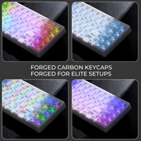Teclado Mecánico Trimodal XVX M67 JadeStone de Carbono Forjado con Retroiluminación RGB Inalámbrico 2.4G y Teclas IMD-Tech