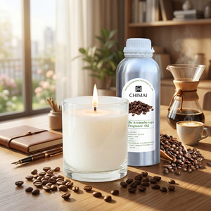 Aceite aromático para velas perfumadas, popular, de alta demanda, al por mayor, para hacer velas DIY, con aroma a café tostado, para el estilo de vida de trabajo desde casa matutino y relajante. - Product Image 1