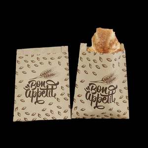 Hamburger <b>Potato</b> Chips Grade Glassine Printed Craft Mini Food Paper <b>Bag</b> Custom Printed Greaseproof Paper Food Packaging Carton - Product Image 2