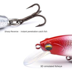 Vente Flash : <span class=keywords><strong>Leurre</strong></span> Flottant Minnow 6cm 11g en ABS Durable pour la Pêche à la Truite et au Brochet – Leurres pour Eau Douce, Rivière, Lac, Ruisseau - Product Image 3