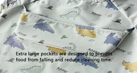 Bavoirs pour bébé en PU, imperméables et résistants à l'huile, fermeture à bouton - Faciles à nettoyer, réutilisables, tailles S/M/L, vente en gros OEM
