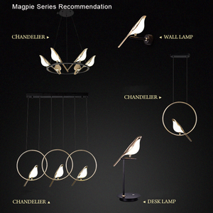 カササギ クリエイティブ バード バルコニー リビングルーム 北欧 モダン アート デザイン シャンデリア - Product Image 4