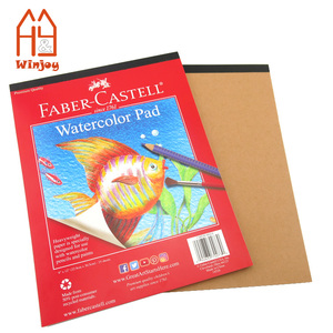 Tampon de papier <span class=keywords><strong>aquarelle</strong></span> peinture personnalisé de 7X9 pouces tampon de croquis de <span class=keywords><strong>dessin</strong></span> <span class=keywords><strong>aquarelle</strong></span> de qualité artiste 15 feuilles, papier sans acide 140lb/300gsm. - Product Image 4