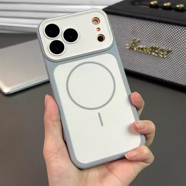 Matte Skin Feel Magnetic Phone Case Lens Protective Shockproof Mobile Phone Cover Cases for iPhone 17 16 Pro Max