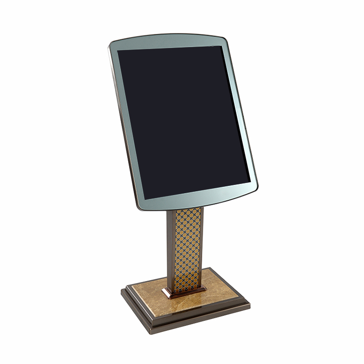 Luxury Metal Menu Holder with Marble Base