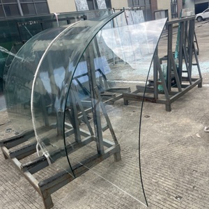 Verre de sécurité trempé courbé de haute qualité, procédé de pliage à chaud, forme d'arc personnalisée, verre renforcé pour la décoration des bâtiments - Product Image 2