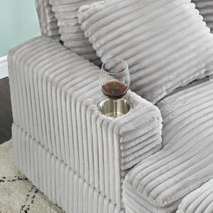 Oversize Three-Seat Corduroy Chaise Lounge Chair Plush Indoor Sleeper <b>Sofa</b> Bed Boneless Fabric Couch <b>for</b> Hotel Living Room Use - Product Image 5