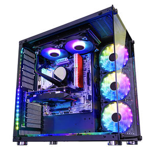 Boîtier complet tours ATX pour <span class=keywords><strong>PC</strong></span> de jeu, armoire pour ordinateur <span class=keywords><strong>Gamer</strong></span>, étuis et tours support 360 refroidisseur d'eau - Product Image 3