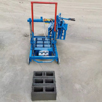 Prix de la machine à fabriquer des blocs de béton, des briques creuses en ciment, vibrante, manuelle, à petit moteur diesel