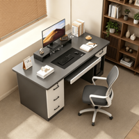 Escritorio Ejecutivo Moderno de Madera con Cajones para Sala de Estar - Muebles Comerciales Multifuncionales