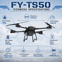 FY-TECH FY-TS50 Transporteur de marchandises OEM personnalisé 50 kg 15 km 55 min 4 axes