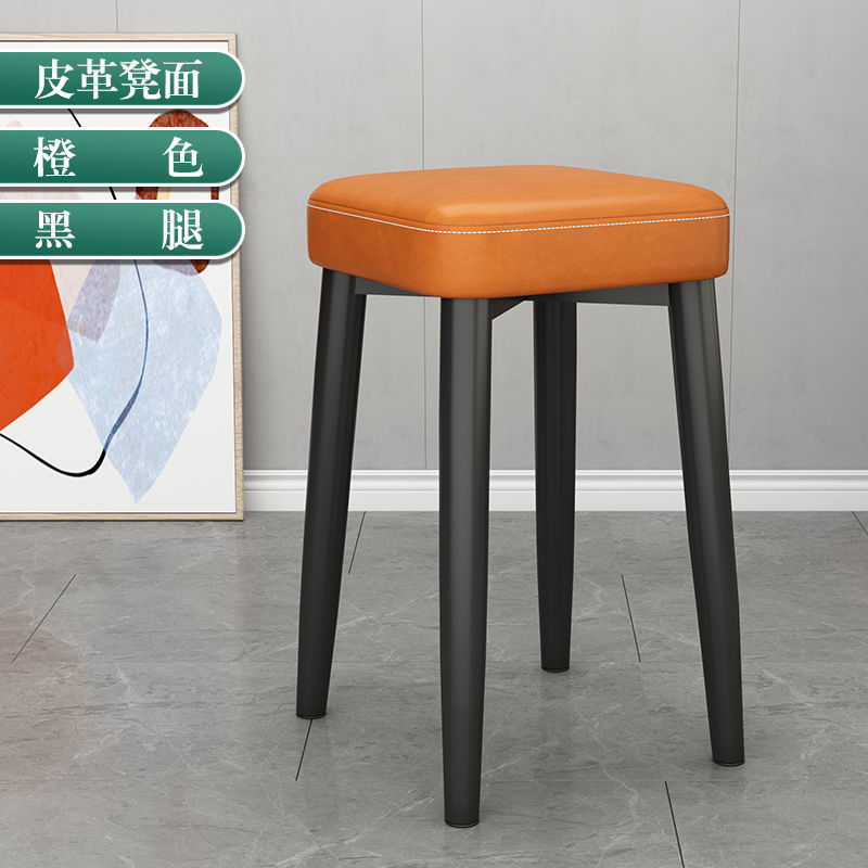 Latex version (thick all-black legs) Orange leather