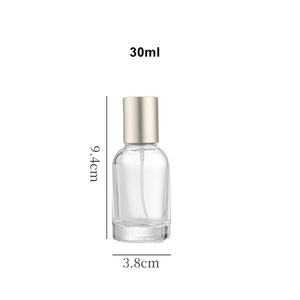 Bouteilles de parfum à étiquette personnalisée Offre Spéciale <span class=keywords><strong>Labo</strong></span> rondes de 30ml 50ml 100 ml vaporisateur de parfum en verre unique avec couvercle en argent - Product Image 5