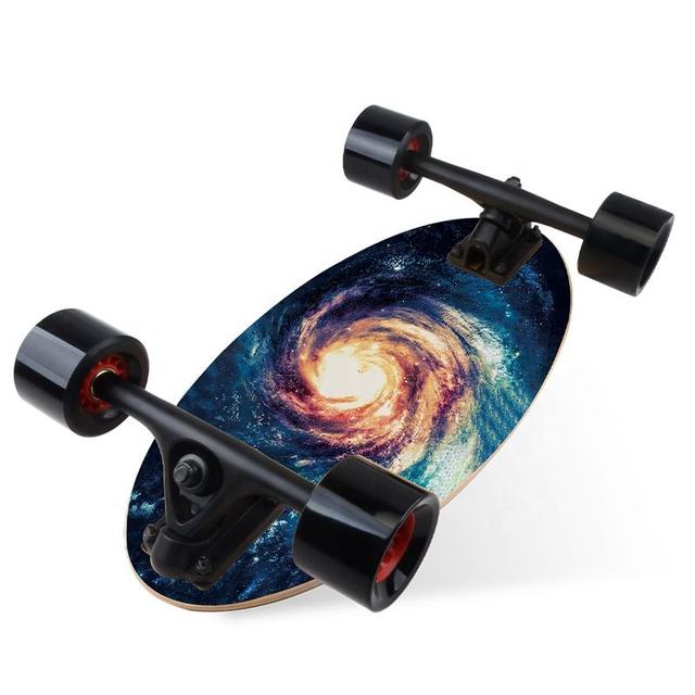 7ply Mini Custom Wood Egg Shape Deck Cruiser Ellipse Board Oval-shaped Skateboard for Teen