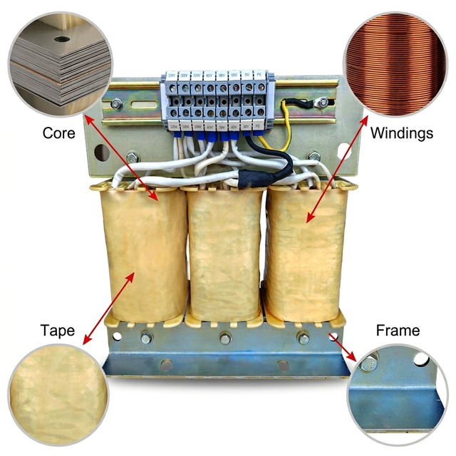 E250 100kva Power Out Door Step up Ferrite Core Dry Type Ac Single Phase Electronic 3 Three Phase Transformer