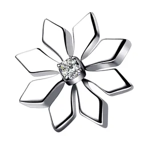 Atasan tanpa ulir Titanium ASTM F136 logam abadi dengan perhiasan tindik berbentuk bunga