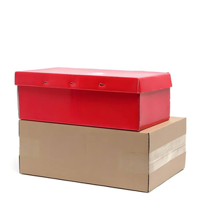Custom <b>Red</b> Rigid Paper <b>Box</b> Rectangle Corrugated Board Gift Craft Packaging - Product Image 1