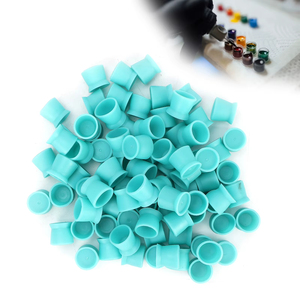 Disposable Silicone Tattoo Ink Cups Pigment <b>Holder</b> for Eyebrow Lip Eye Permanent <b>Makeup</b> - Product Image 1